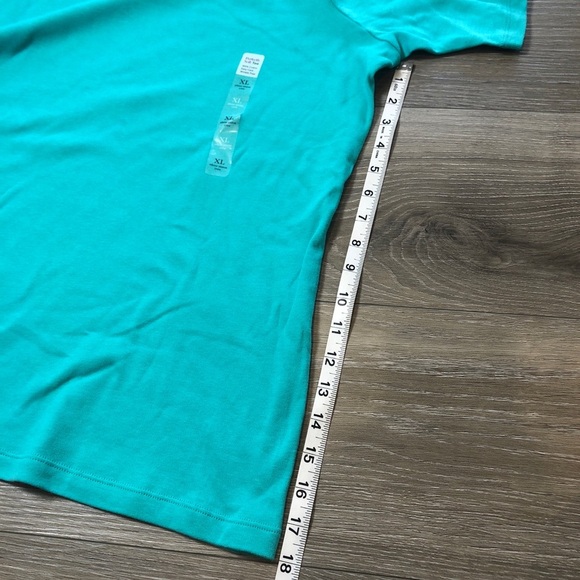 Kim Rodgers Perfectly Soft 100% Cotton Womens XL Scalloped Short Sleeve Shirts - Picture 3 of 8